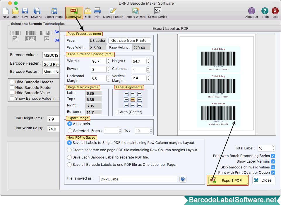 Screenshots Of Barcode Label Software Mac To Learn Steps How To Create Barcodes 4021