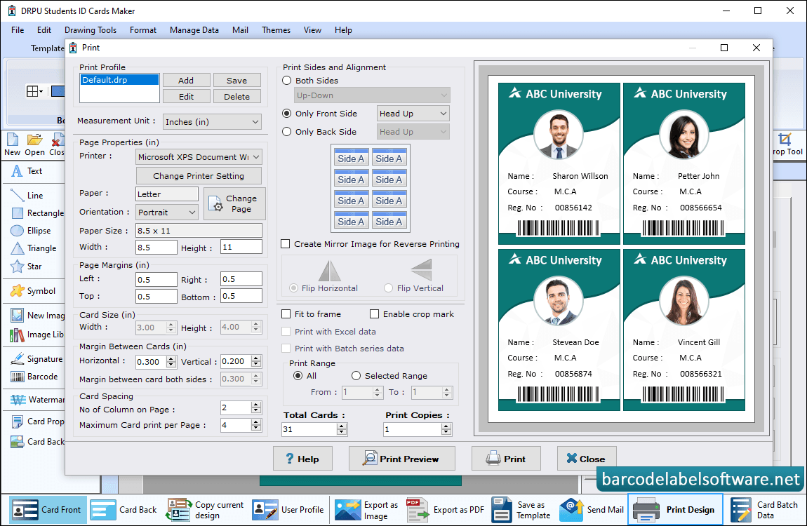 Student ID Cards Maker Software