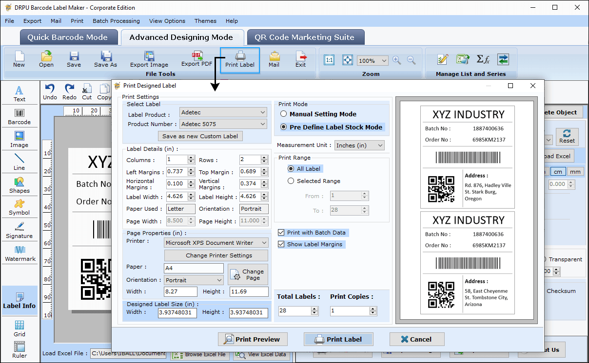 Barcode Label Software - Corporate Edition